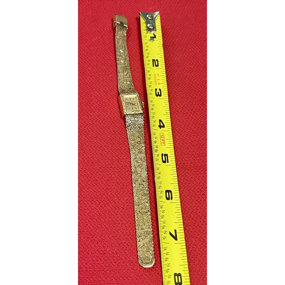 Vintage Tissot 10Kt RGP Bezel Tank Style TH-1282 1330829 READ - Picture 11 of 16